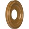 Ekena Millwork Traditional PVC Medallion (Canopies up to 5 1/2"), 10"OD x 3 1/2"ID x 1 1/8"P, Metallic Vintage Gold CMP10TRDVG - alternate 5